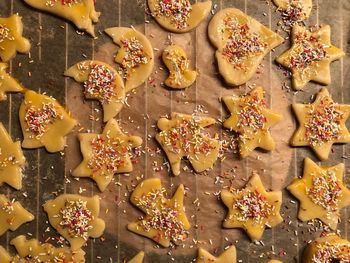 Full frame shot of cookies