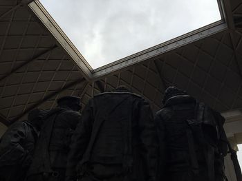 Low angle view of built structure against the sky