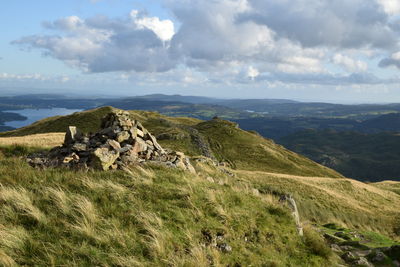 Scenic view of landscape against sky