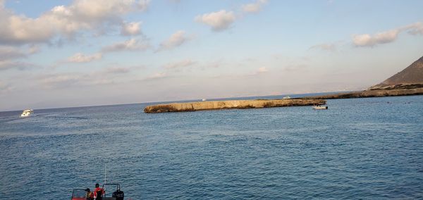 Scenic view of sea against sky
