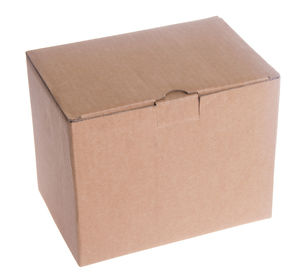 Close-up of box on white background