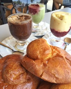 Close-up of served food