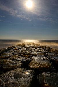Scenic view of sea against sky