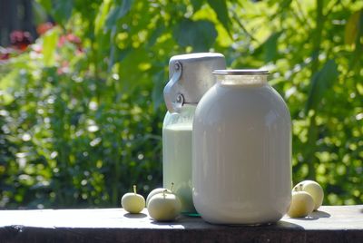 Close-up of drink on table