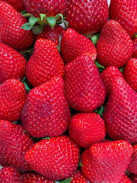 Full frame shot of strawberries