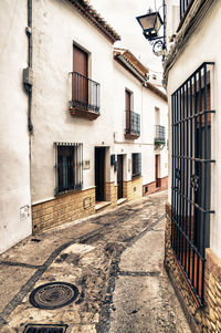 Street amidst buildings in town