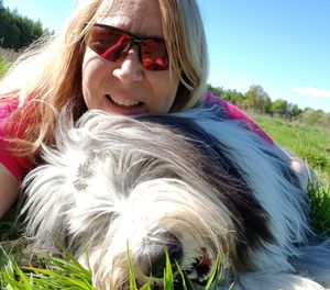 Portrait of girl wearing sunglasses