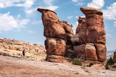 View of rock formations