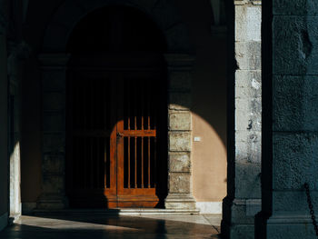 Entrance of historic building