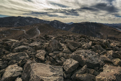 Landscape in the rocky mountains, colorado