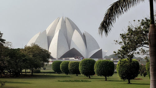 People in park against clear sky