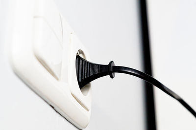 Close-up of electric plug