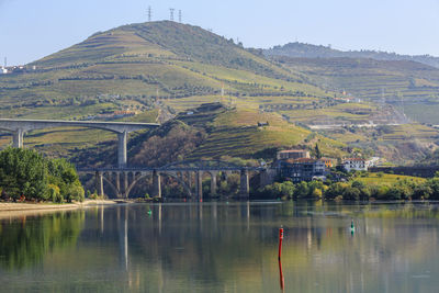 Bridge over douro river against sky