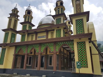 Low angle view of building against sky