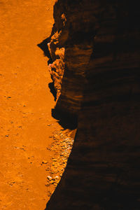 Rock formations at sunset