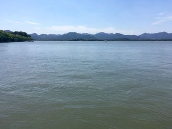 Scenic view of sea against sky
