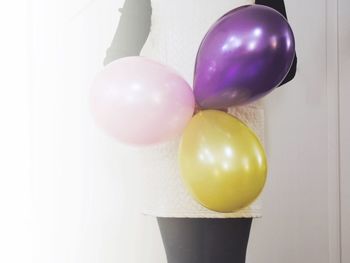 Close-up of multi colored balloons