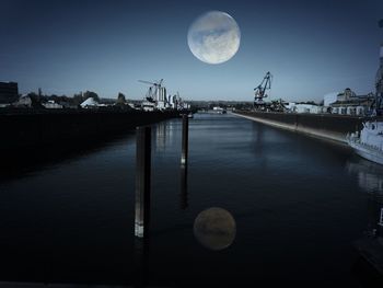 Reflection of built structures in water