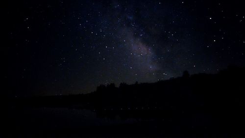 Low angle view of starry sky