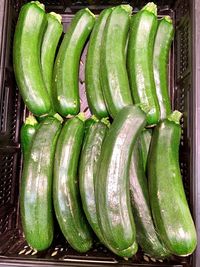 Close-up of green vegetables for sale in market