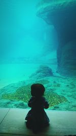 Close-up of woman in water