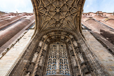 Low angle view of historical building