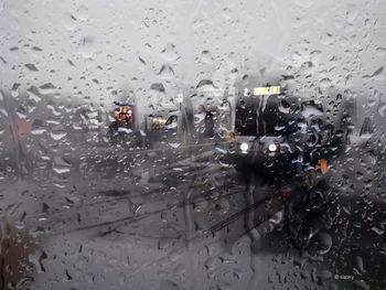 Rain drops on glass