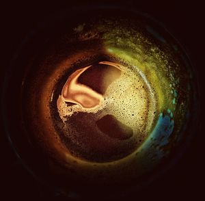 Close-up of drink in glass