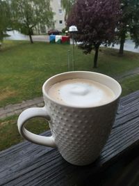 Close-up of coffee on table