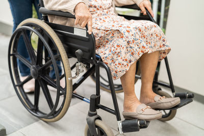 Man sitting on wheelchair