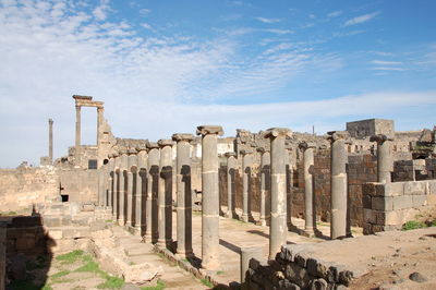 Old ruins against sky