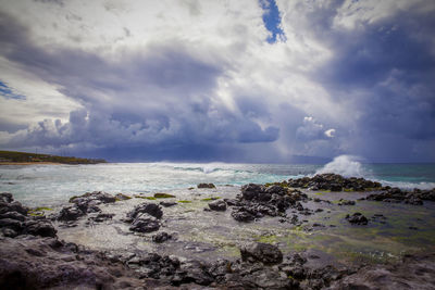 Scenic view of sea against sky