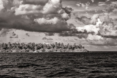 Panoramic view of sea against sky