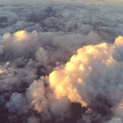 Aerial view of clouds