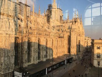 Panoramic view of duomo in milan