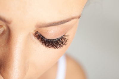 Close-up portrait of a woman