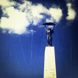 Low angle view of statue