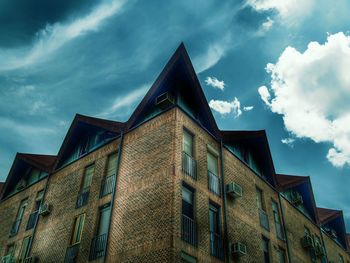 Low angle view of building against sky