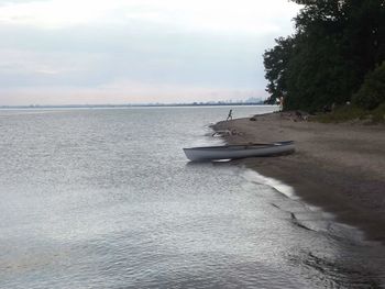 Scenic view of calm sea against sky