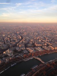 Aerial view of buildings in city