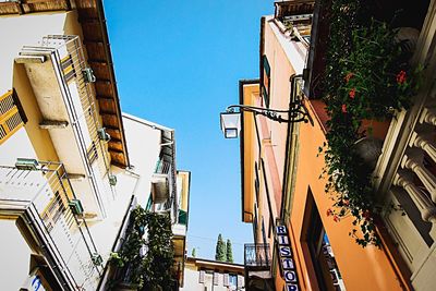 Low angle view of buildings against sky