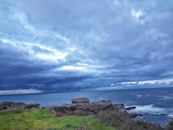 Scenic view of sea against sky