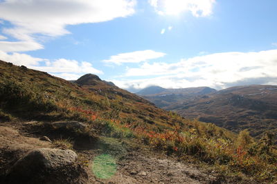 Scenic view of landscape against sky