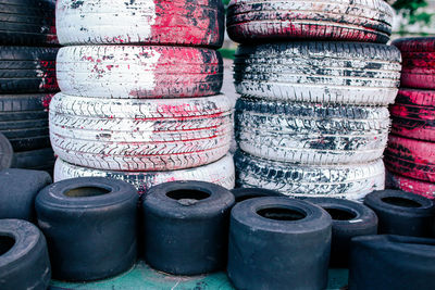 Full frame shot of multi colored objects