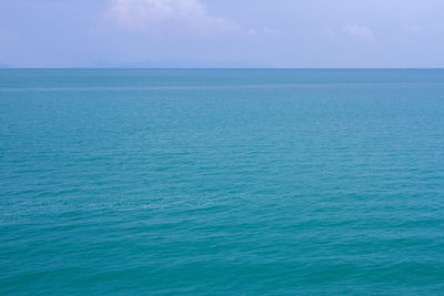 Scenic view of blue sea against sky