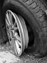 Close-up of damaged wall