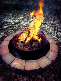Close-up of fire