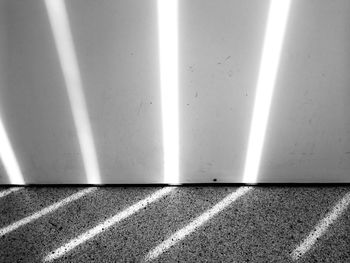 Close-up of shadow on white wall