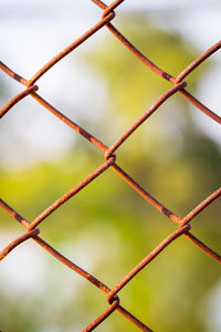 Close-up of chainlink fence