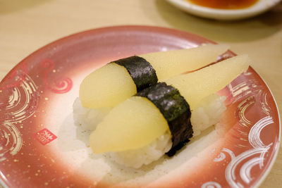 Close-up of food in plate